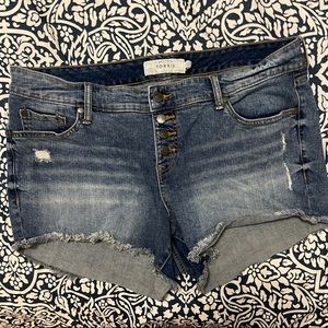 Denim shorts
